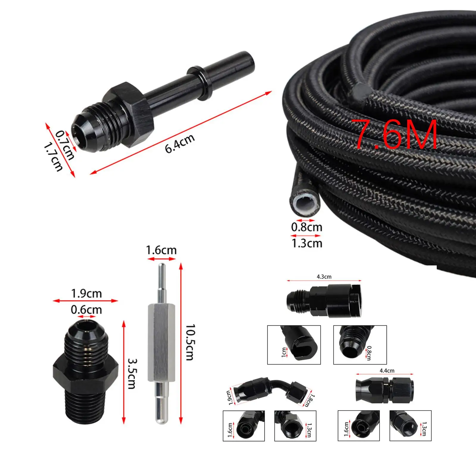 Комплект фитингов топливопровода NPT разъем для профессионального ремонта