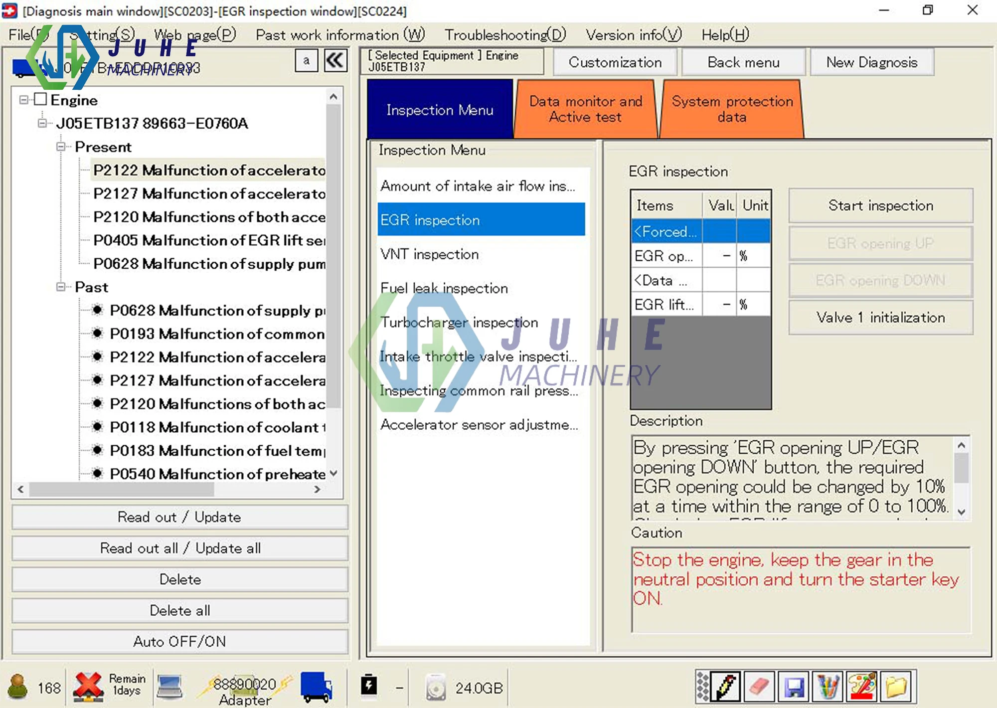 Для диагностического инструмента сбоя двигателя HINO Kobelco для детектора сканера