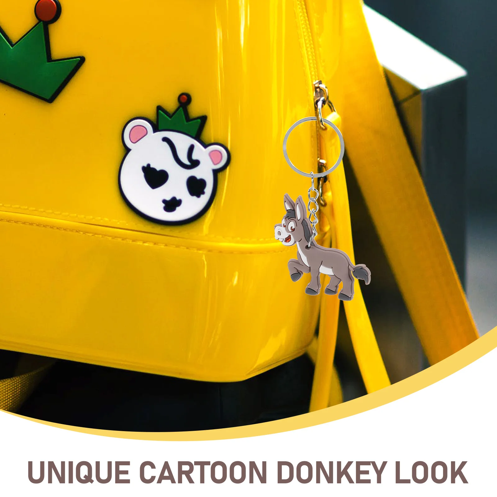 12 шт. брелок с изображением осла брелки животными призовое кольцо подвесное