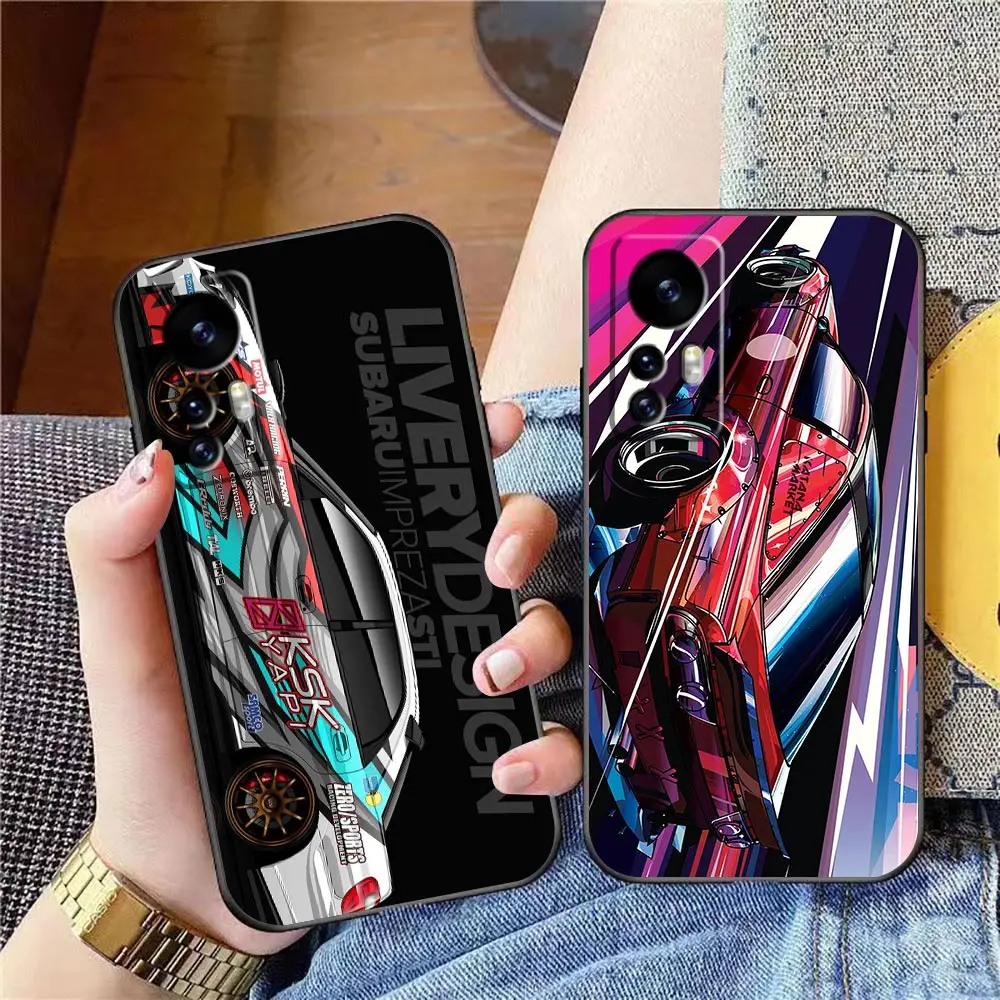 

Phone Case For Xiaomi Mi 13 12 12X 12T 11 11T 10 9 8 Pro Lite Plus Case Funda Coque Shell Capa Cover Tokyo JDM Drift Sports Car