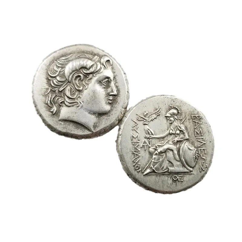 Антикварные поделки греческая статуя богиня монета медное серебряное покрытие старинное серебро доллар Серебряный торт оптовая продажа 7005