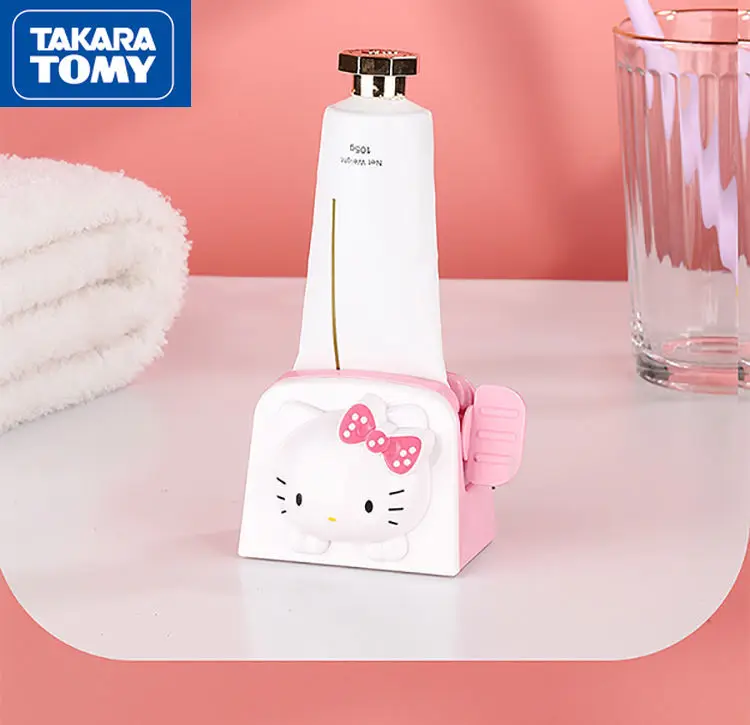 

TAKARA TOMY fashion cute cartoon Hello Kitty children manual toothpaste squeezer facial cleanser pressing artifact clip