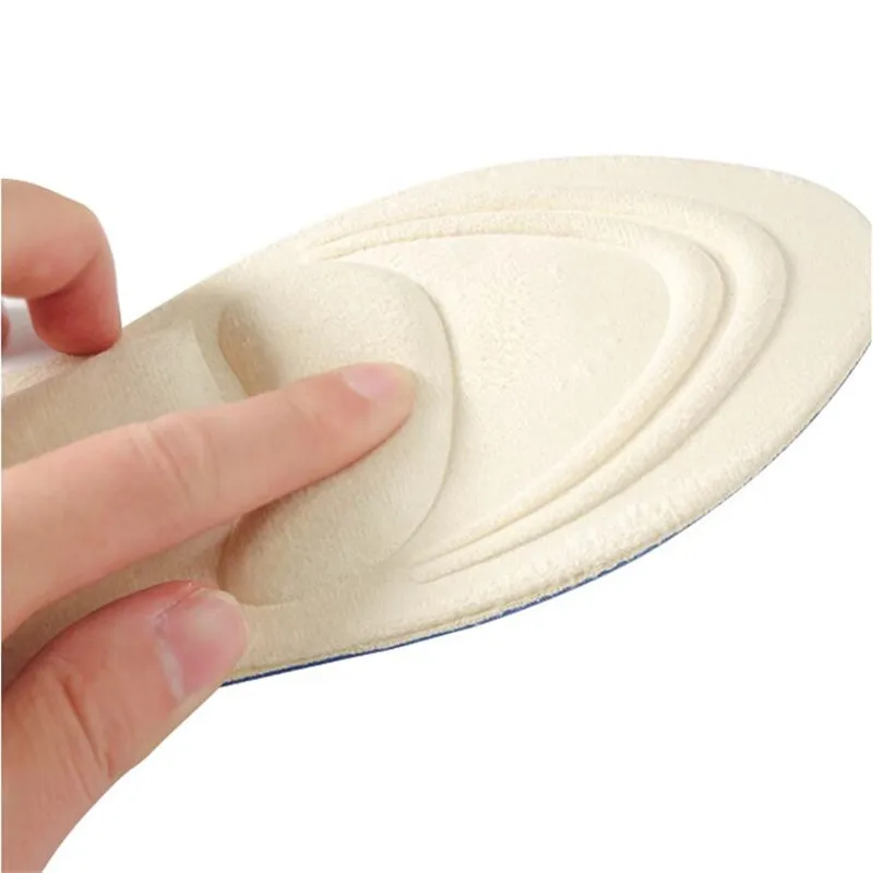 4D Suede Memory Foam Orthotic Insole Arch Support Orthopedic Insoles Shoes Cushion Flat Foot Feet Care Sole Warm Shoe Pads images - 6