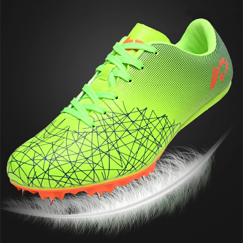 Spikes Training Shoes Running Shoes Men Women Students Kids Racing Sneakers Track and Field Shoes Lightweight Trainers