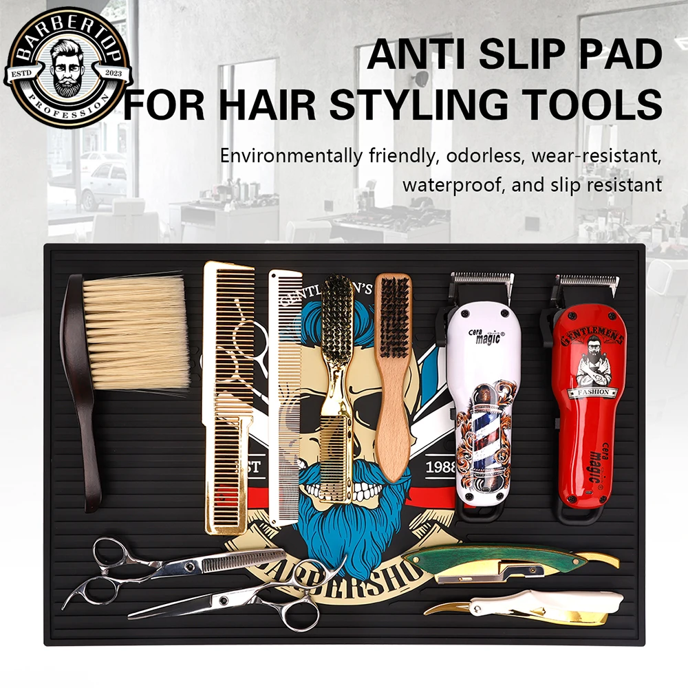 Магнитный нескользящий коврик для парикмахерских инструментов Силиконовый