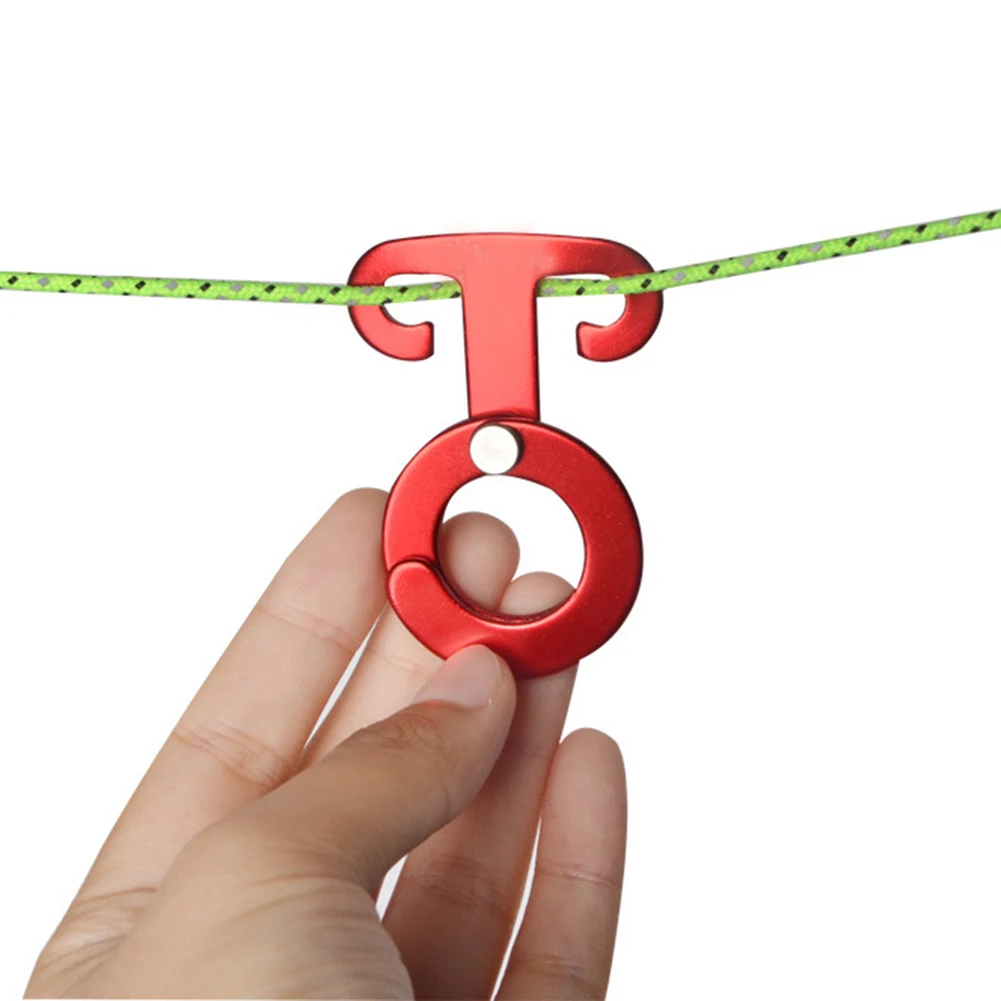 

2pcs Camping Tent Rope Buckle Outdoor Quick Hang Wind Rope Hanger Buckles Durable Portable Hiking Camping Tent Equipment