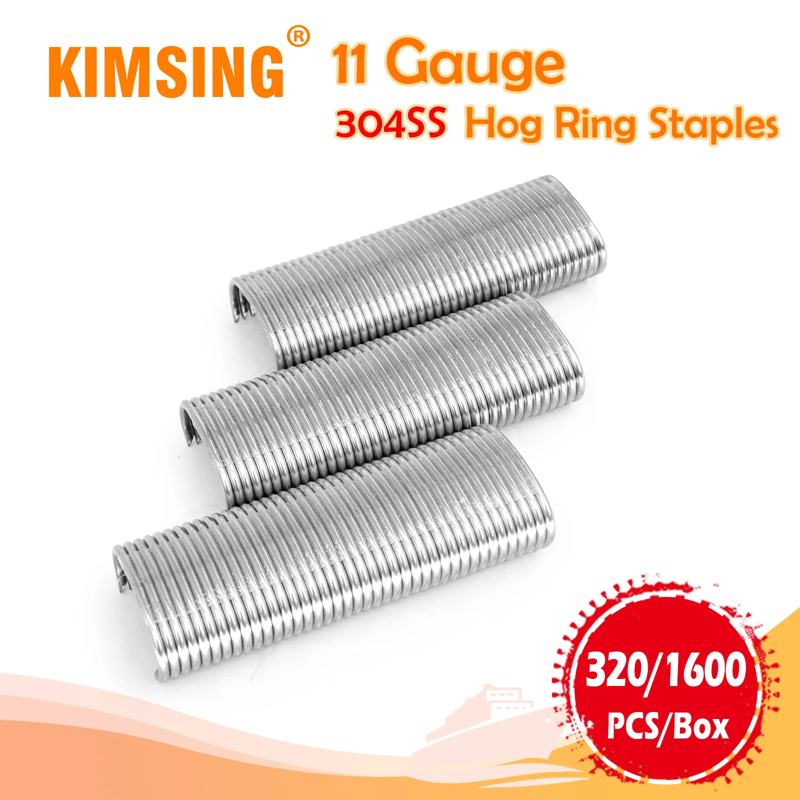 KIMSING C50 11 Калибр кольцо для свиней скобы из оцинкованной стали или нержавеющей