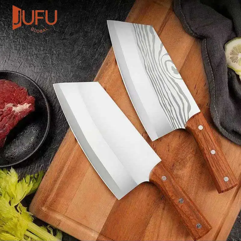 

Knives Cooking Kitchen Cleaver Chef Knife Laser Damascus 3cr13 Stainless Steel Slicing Sharp Cooking Knife Fish Meat Knives
