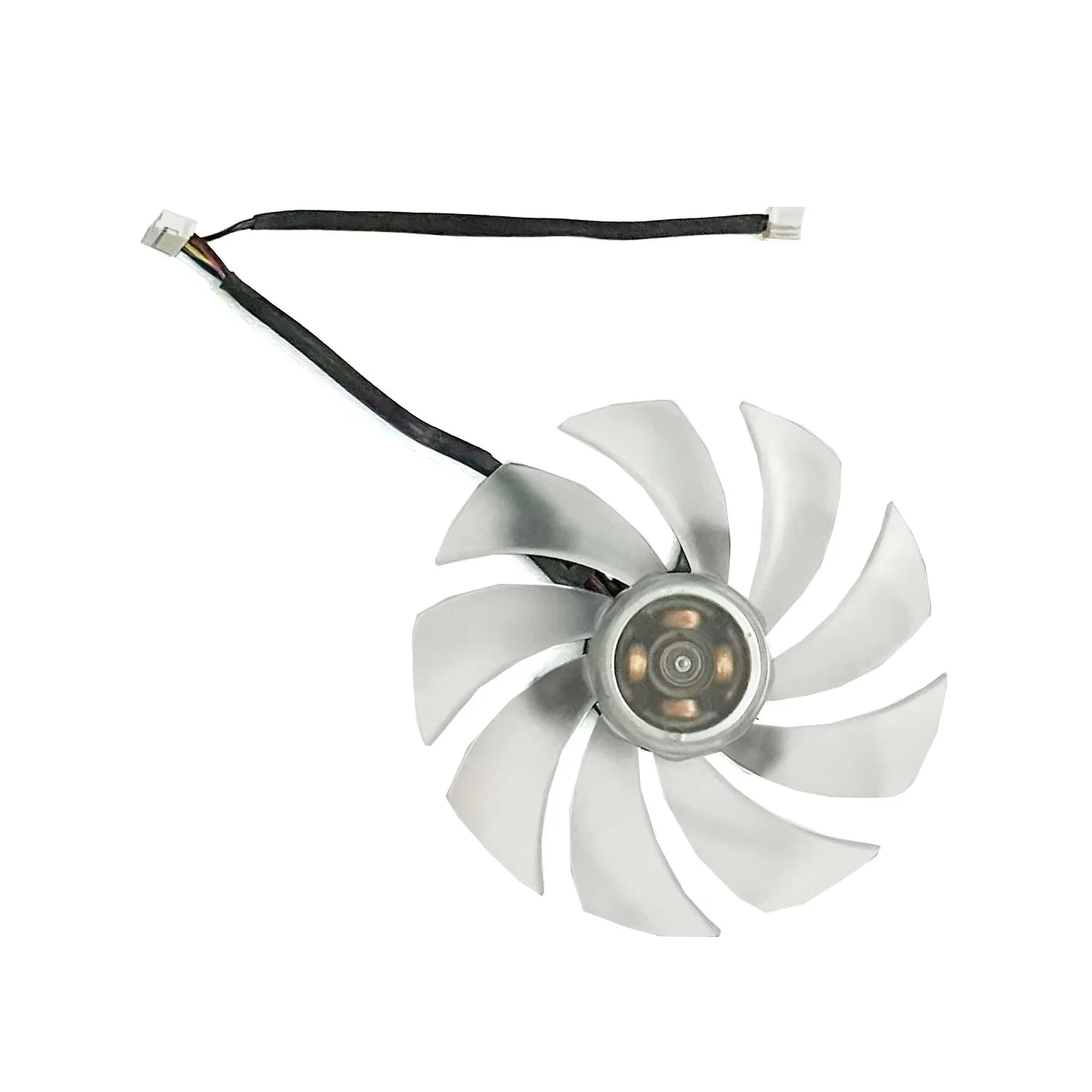НОВЫЙ 95-ММ 4-ПИННЫЙ ВЕНТИЛЯТОР FD10015H12D RX 6650 ДЛЯ ВИДЕОКАРТЫ PowerColor Hellhound Spectral White AMD Radeon ™   RX 6650 XT 8 ГБ GDDR6 (art.: 3920dcdee923d) - 3920dcdee923d
