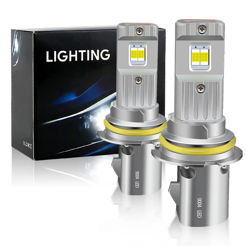 2 шт. 9004 HB1 9007 HB5 9008 H13 Светодиодная лампа для фар автомобиля Супер яркий белый 6000K с турбовентилятором CSP Hi/Lo Beam 30000LM