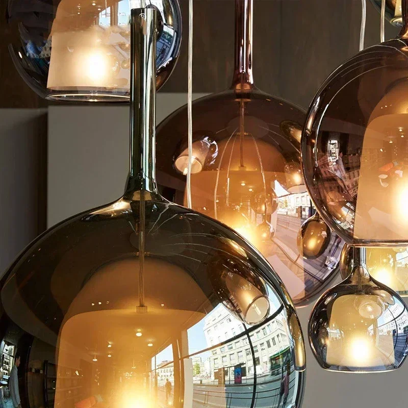 Светодиодный подвесной светильник из королевского стекла для кухни острова