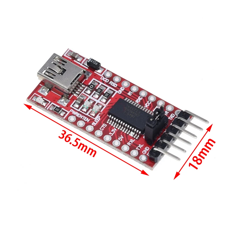 Высококачественный модуль последовательного адаптера FT232RL FTDI USB 3 В 5 к TTL для Arduino
