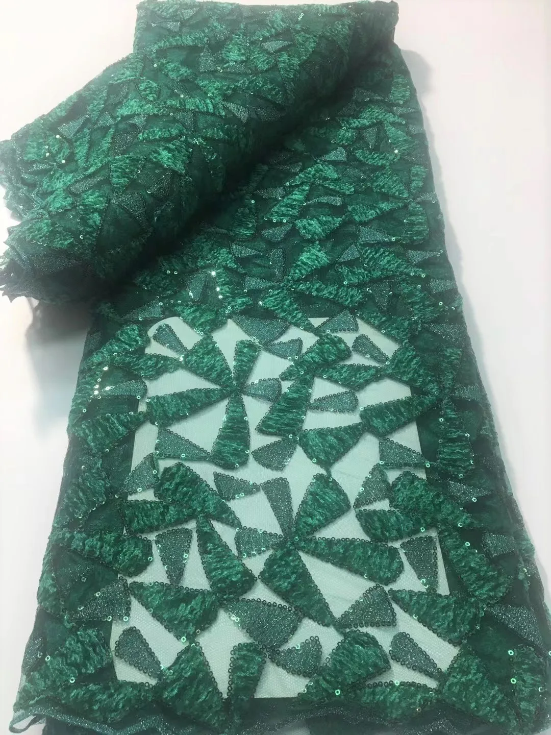 Белая французская кружевная ткань с пайетками для вечеринок 2022 года, нигерийский тюль нового материала KYX2206.