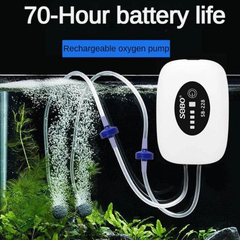 Fish Tank Usb Charging Portable Exhaust Ultra Silent Mute Outdoor Fishing Pet