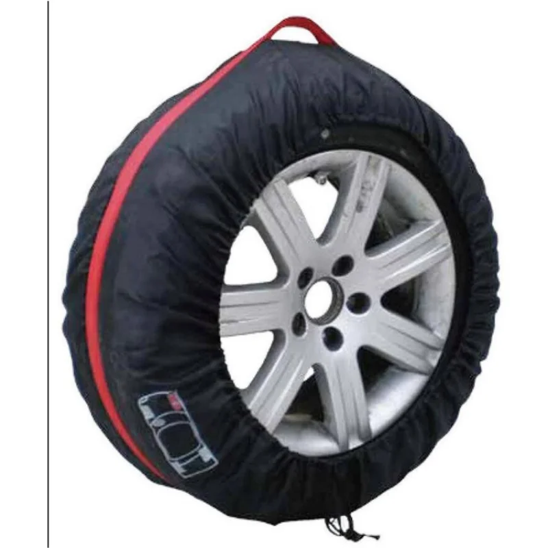 

4pcs 13-20Inch Car Spare Tire Cover Case Polyester Tires Storage Bag Carrier Auto Tyre Wheel Protector Dustproof Waterproof