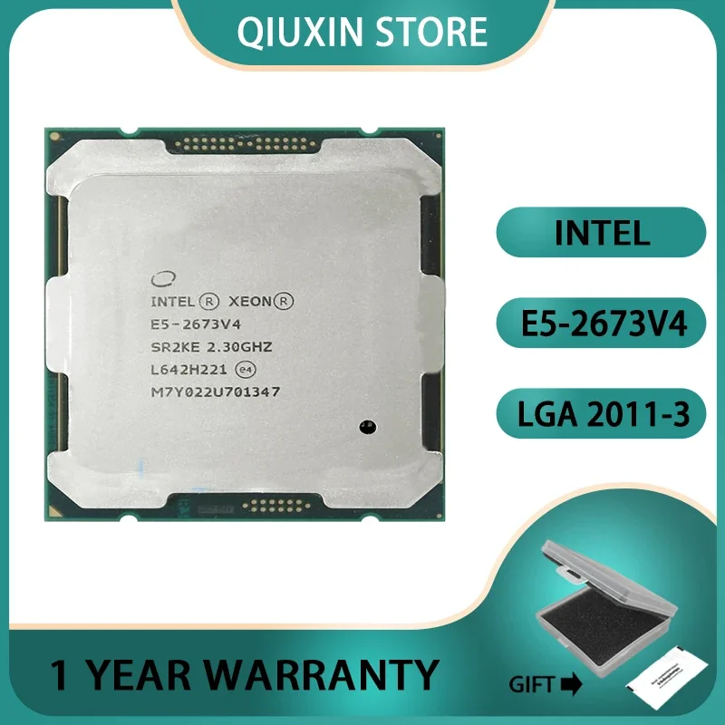 Intel Xeon OEM версия E5 2673V4 ЦП SR2KE 20-ядерный 2 30 ГГц 50 Мб 14 нм LGA2011-3 2673 V4 E5-2673V4 оригинальный