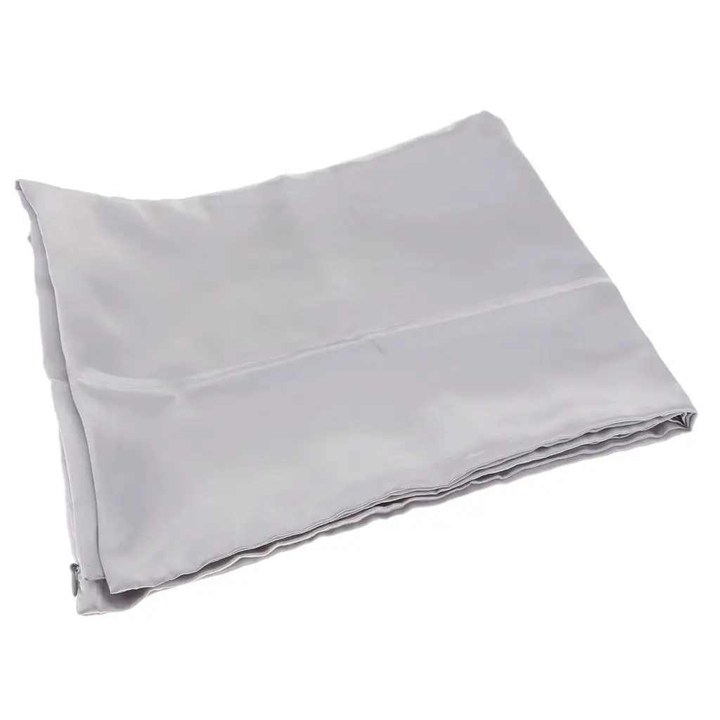 

2Pcs Silk Pillowcase Elegant Skin Cushion Cover Bedroom 50x76cm
