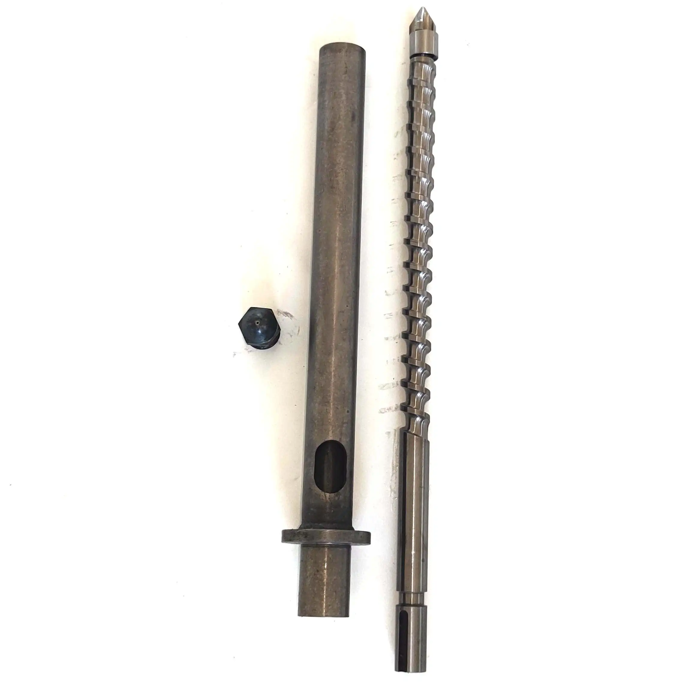 Vertical Injection Molding D25 Screw with Tip and Barrel with Nozzle