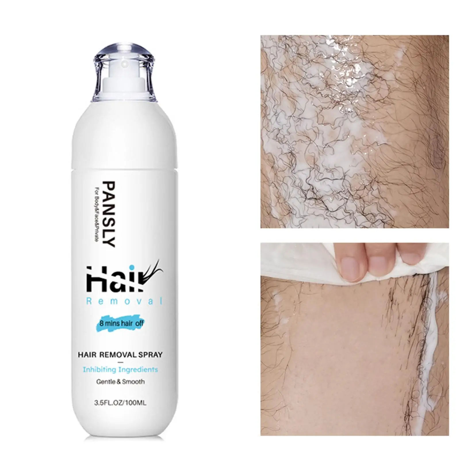 

Hair Removal Spray Gentle Silky Depilatories Product Hair Off Depilatory Hair Inhibitor for Underarm Body Legs 100G