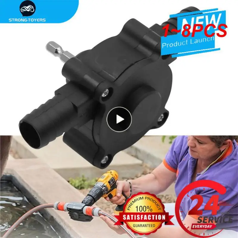 

1~8PCS Car portable water pump electric drill pump self-priming delivery pump oil portable round handle heavy-duty self-priming