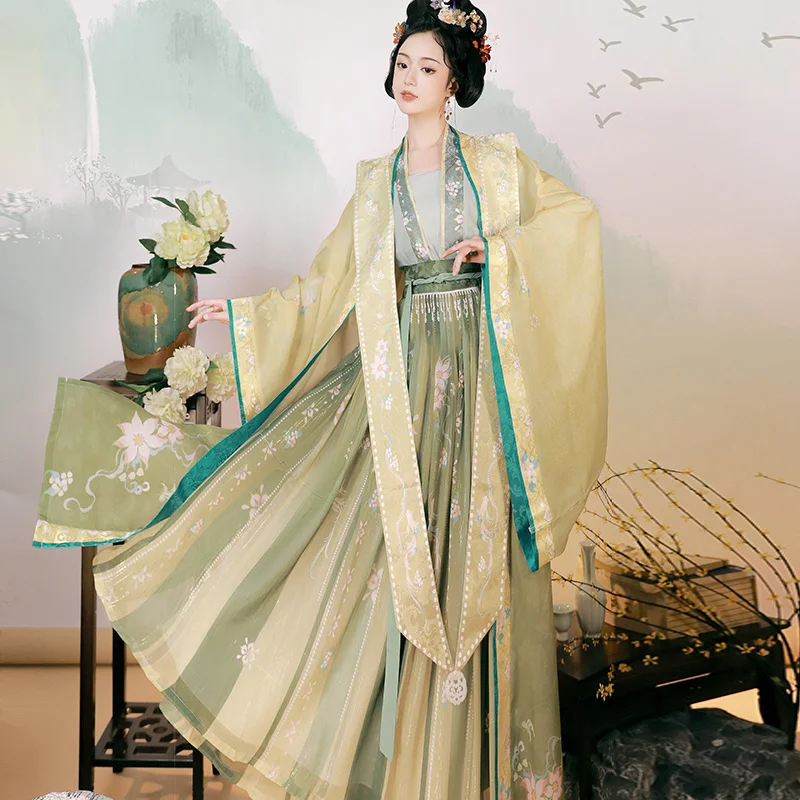 

Nobility Princess Hanfu Dress Chinese Ancient Costume Traditional Elegant Vintage Song Dynasty Clothes Embroidery