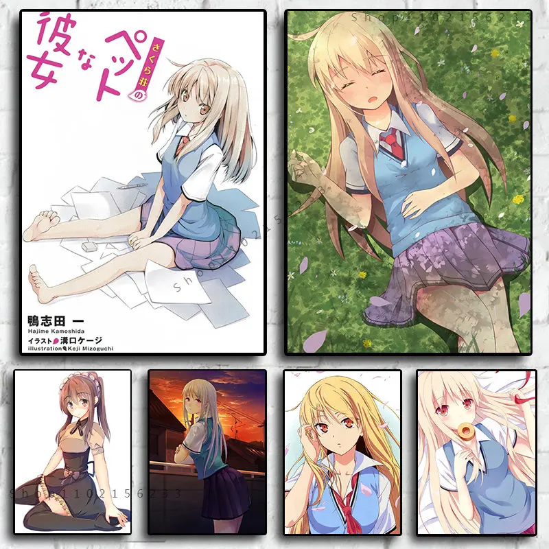 Японское аниме Sakurasou no Pet na Kanojo Живопись Искусство Декор Искусство холст для гостиной настенный Декор картина