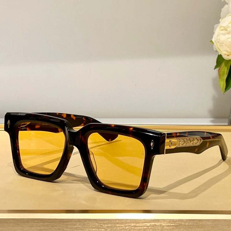 

Солнцезащитные очки JMM Белиз и Каин для мужчин и женщин, квадратные модные роскошные дизайнерские ретро солнечные очки ручной работы UV400