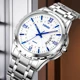 Fashion Men Luxury Stainless Steel Watch Calendar Date Quartz Wrist Watch Watches for Man Business Stainless Clock ???? ??????? Other Image