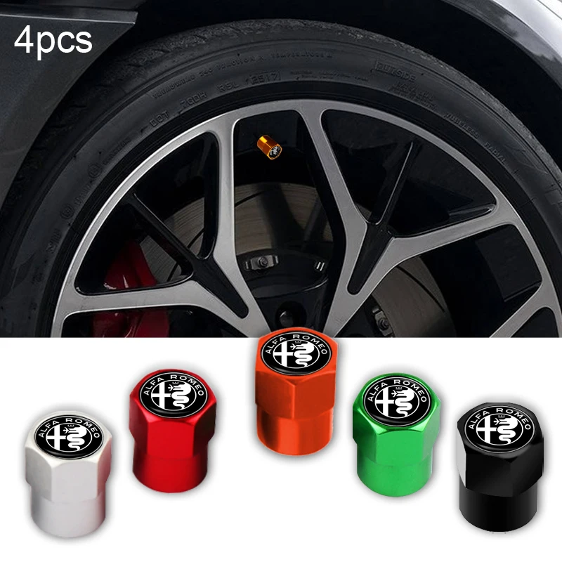

Aluminum Hexagonal Valve Cap Automobile Tire Dust Cap for Alfa Romeo Mito 147 156 159 166 GT Giulia Giulietta Stelvio Car Goods