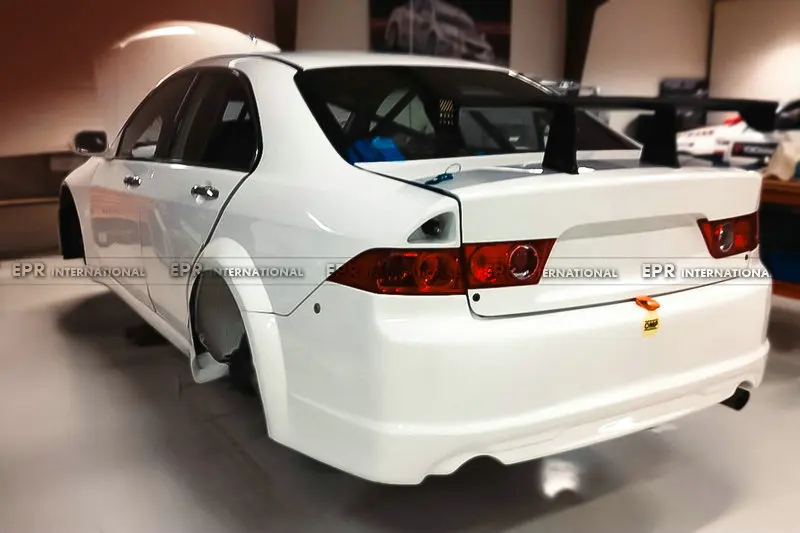 Фото Для Honda Accord CL7 WTCC Тип широких расширителей заднего крыла (4 шт., подтяжка лица), внешняя аэроэффективная отделка, модная часть прямой посадки №4