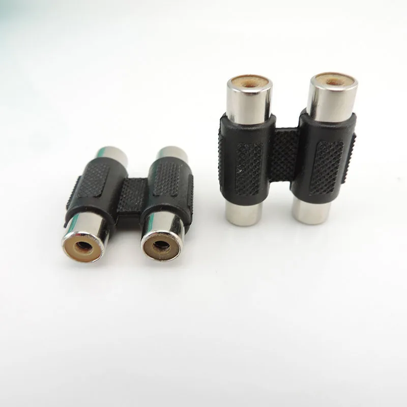 2 3 RCA на RAC разъем папа-мама Аудио-видео преобразователь AV соединитель двойной 2RCA