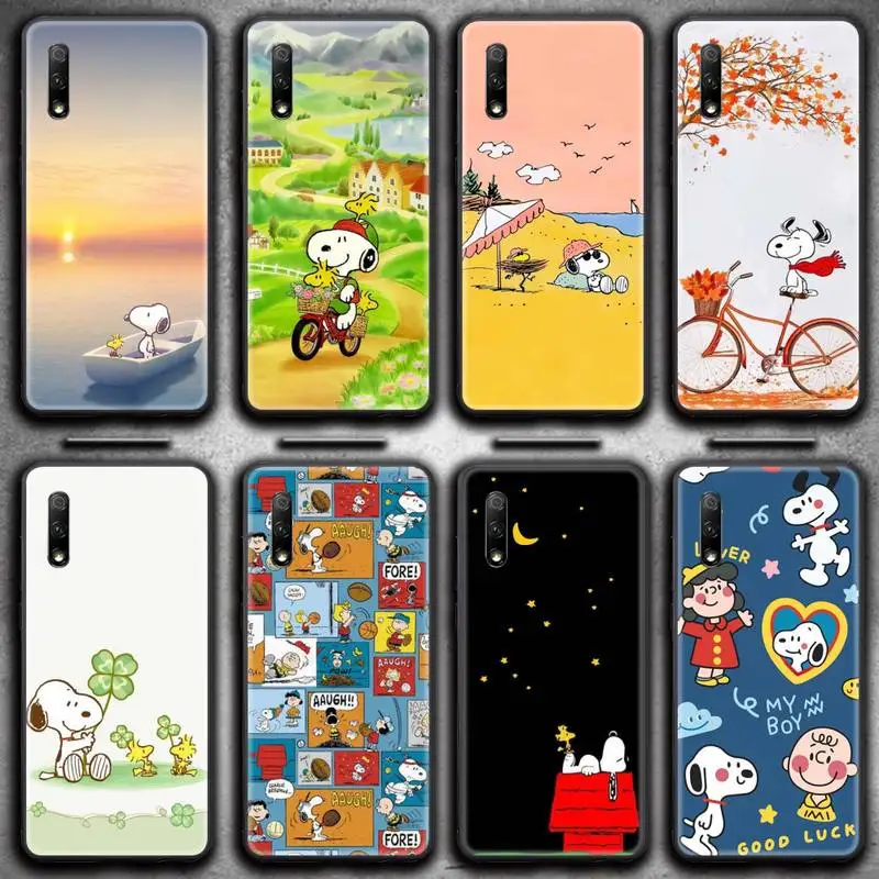 

Cartoon Dog Snoopies Phone Case for Huawei Honor 30 20 10 9 8 8x 8c v30 Lite view 7A pro