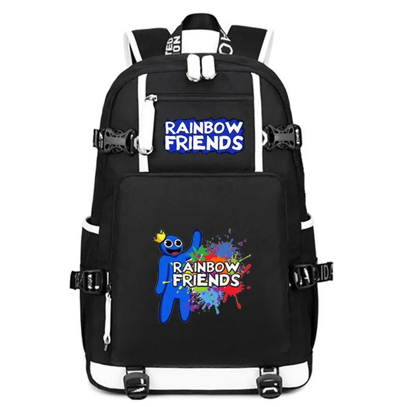 

Game Cosplay Rainbow Friends Backpack Boys Girls Backpacks Schoolbag Handbag Usb Charging Toddler Cartoon School Bag Mochila