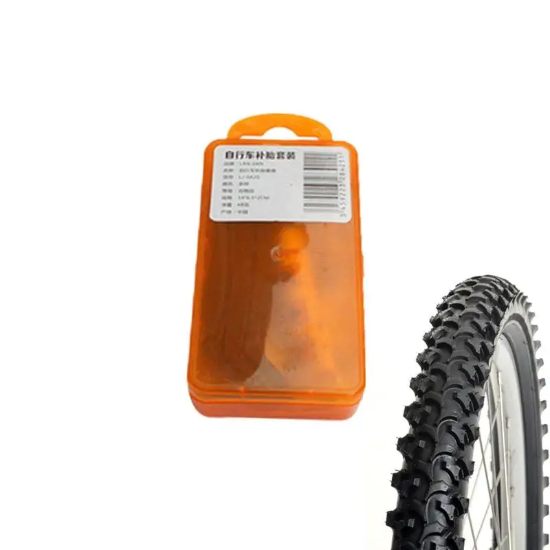 

Набор самоклеящихся накладок на велосипедную камеру, комплект для ремонта велосипедных шин, прокол, холодный раствор, с клейкими вулканизирующими нашивками