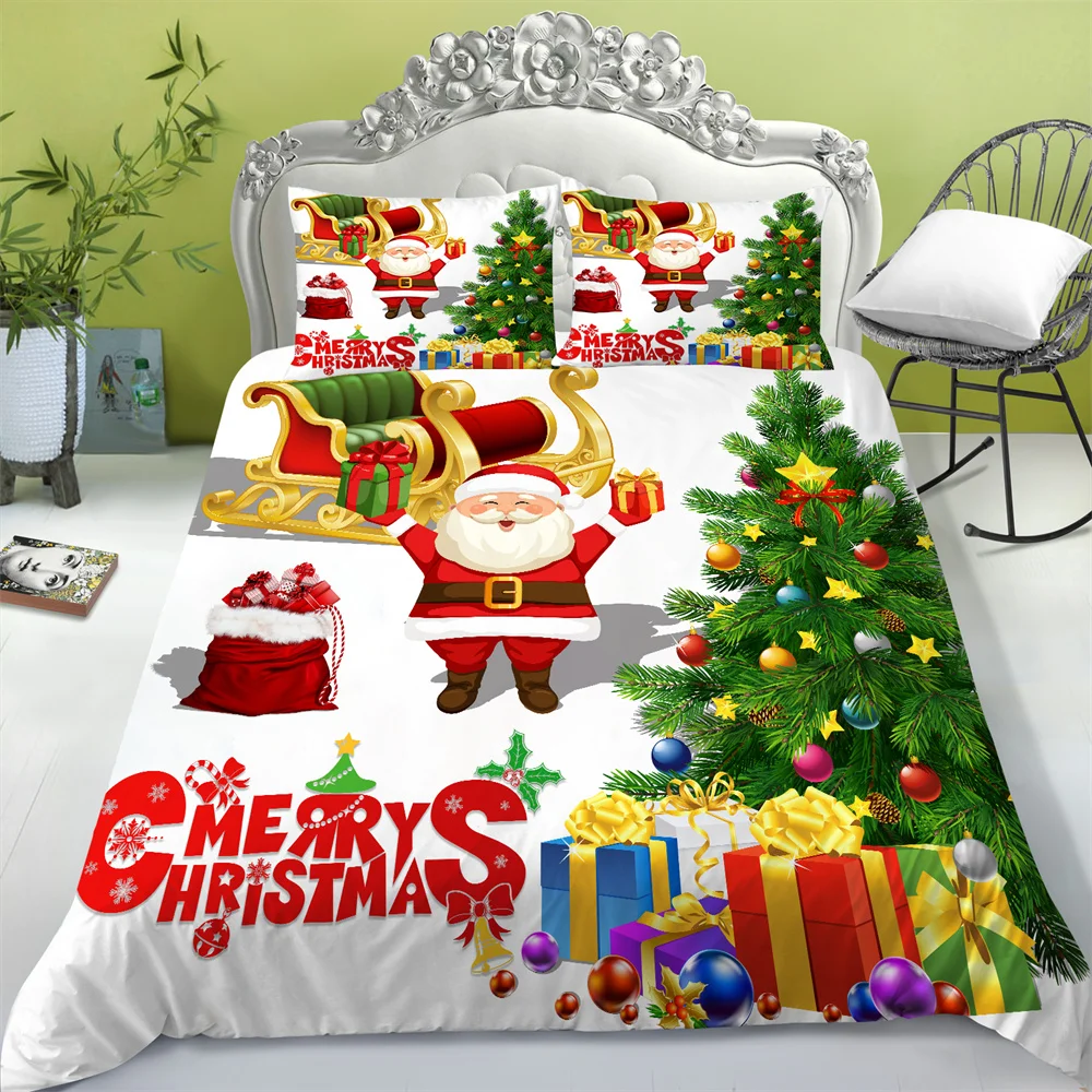 

Bedding Sets Newly Bed Comforter Covers Christmas Duvet Cover Man Woman Home Textiles Microfiber Bedspread with Pillowcase