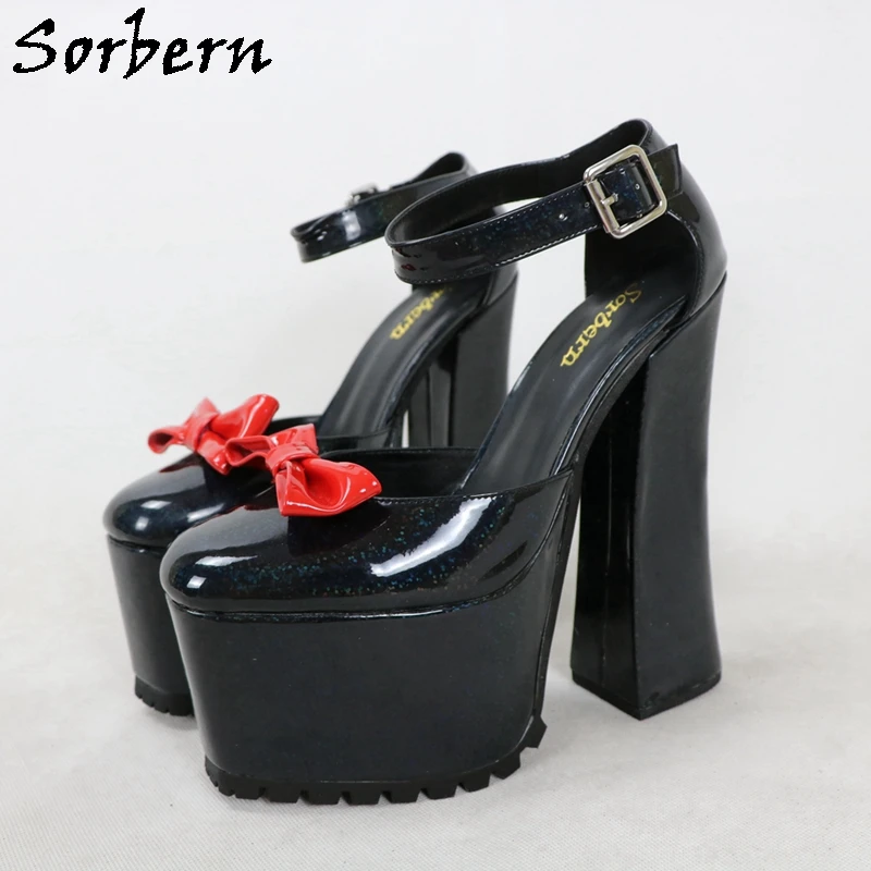 

Туфли-лодочки унисекс, на толстом каблуке, с круглым носком, 33-48