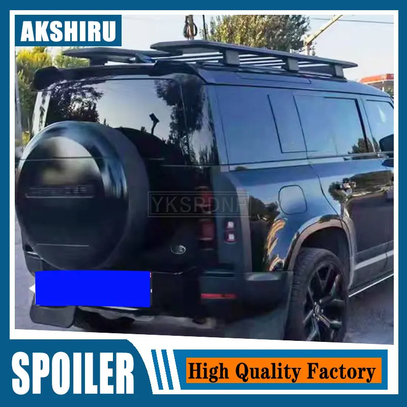 

For LAND ROVER DEFEND 2020 2021 ABS Plastic Rear Roof SpoilerTrunk Boot Lip tail Wing