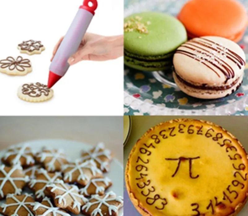 

Силиконовая ручка для письма еды, фотоформа для торта, чашка для крема, глазурь для печенья, Кондитерские насадки, кухонные аксессуары