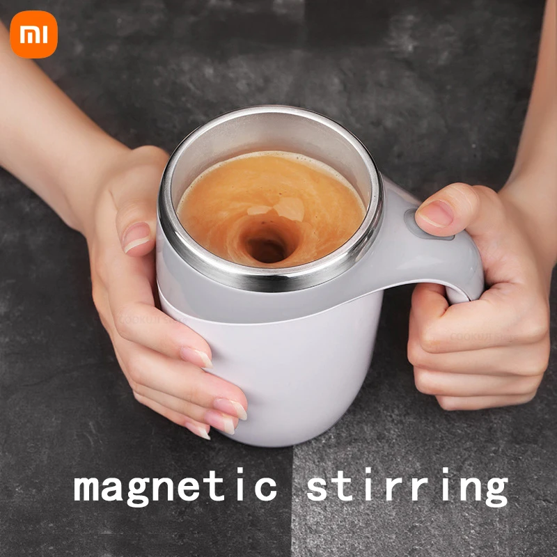 

Автоматическая Магнитная чашка Xiaomi с функцией самоперемешивания, чашка из нержавеющей стали с регулируемой температурой для перемешивани...