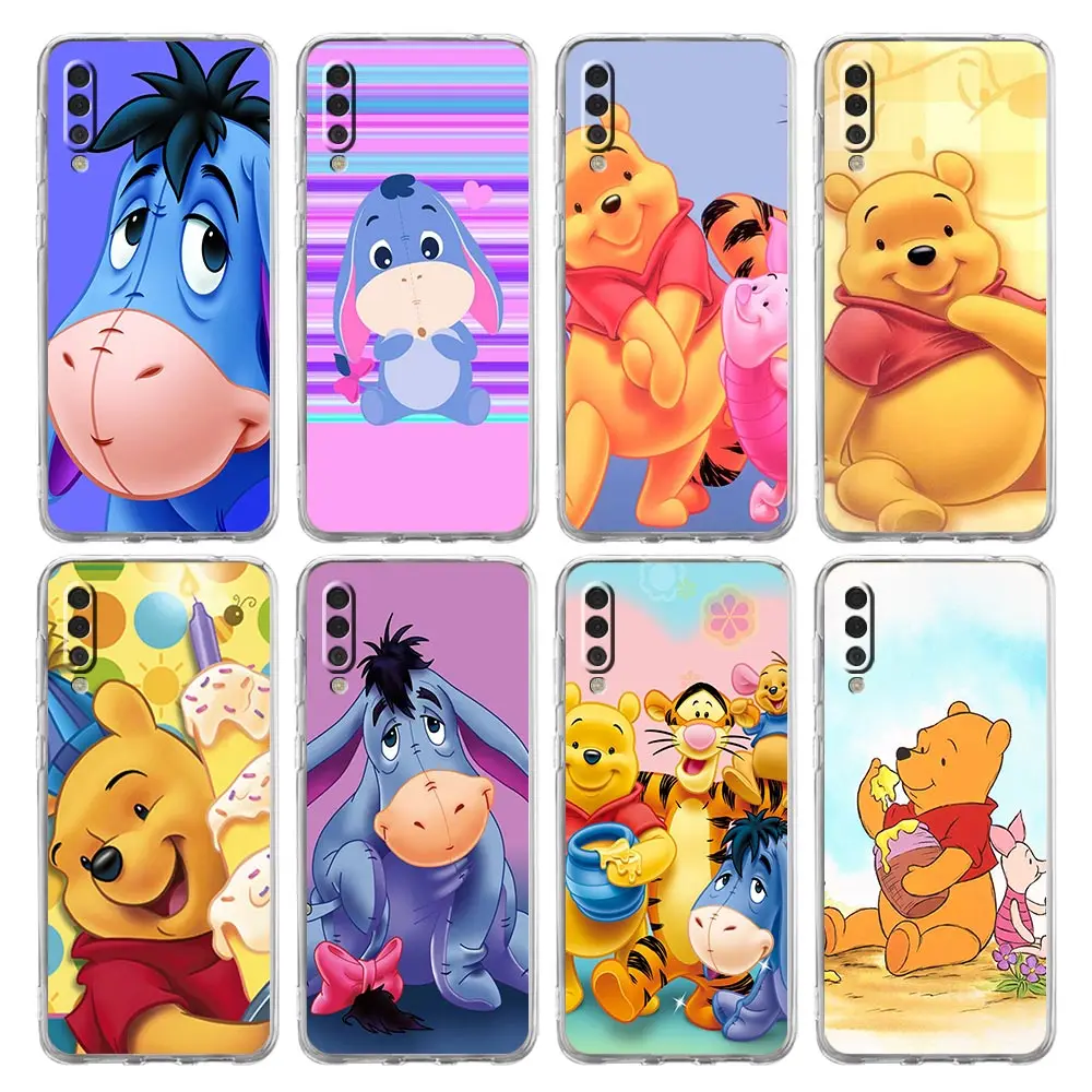 

Винни-Пух для Samsung Galaxy A30 A40 A50 A70 A10 A20 A01 A20s A20e A10s, прозрачный мягкий чехол, чехол, Coque