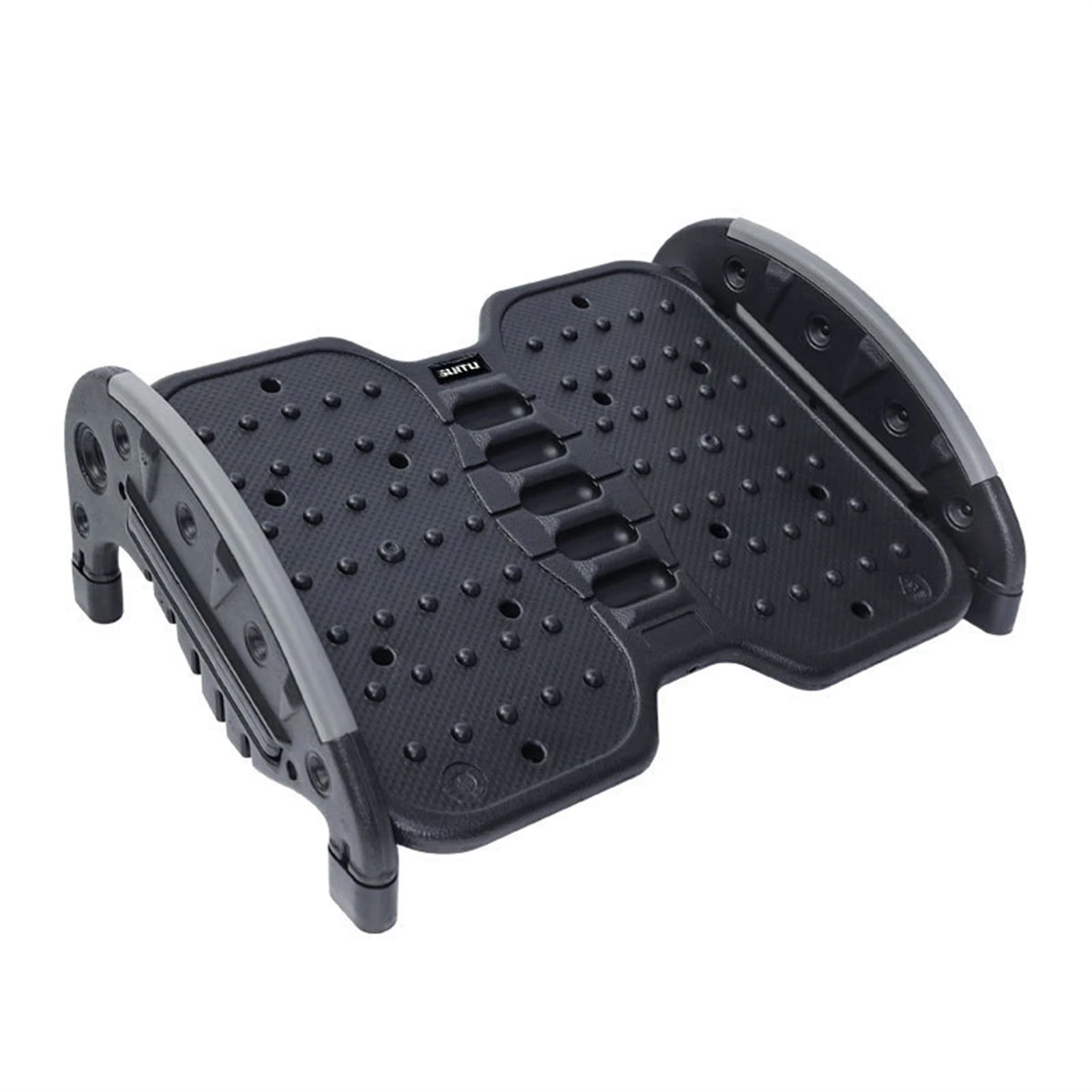 

Регулируемая подставка для ног, регулируемый стол для дома и офиса, эргономичный, с массажными бусинами, черный цвет