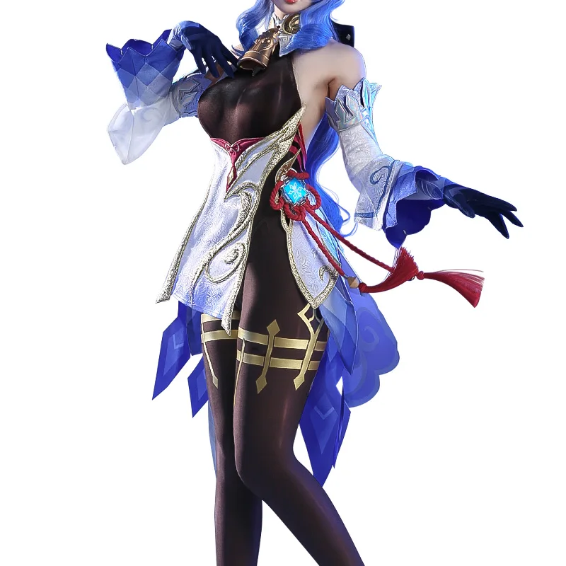 The Ganyu Косплей Genshin Impact Game Одинаковая одежда на складе Сексуальный женский