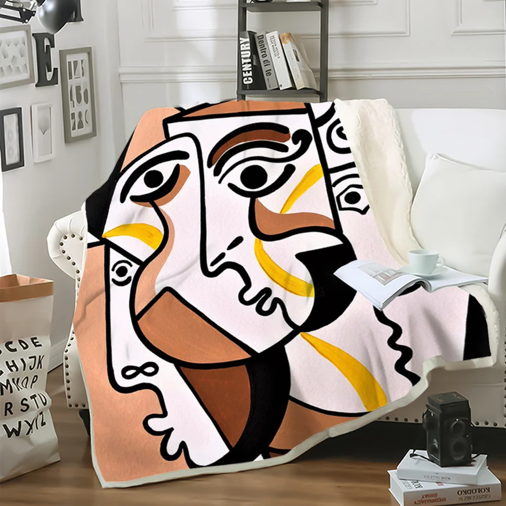 

CLOOCL Throw Blankets Polynesian Style Geometric Abstract Art Blanket Travel Teen Bedding Double Sided Plush Quilt Drop Shipping