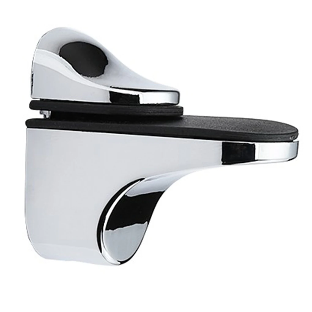 

2 Pcs Small Shelf Bracket Glass Wood Support Bookcase Shelves Clamp