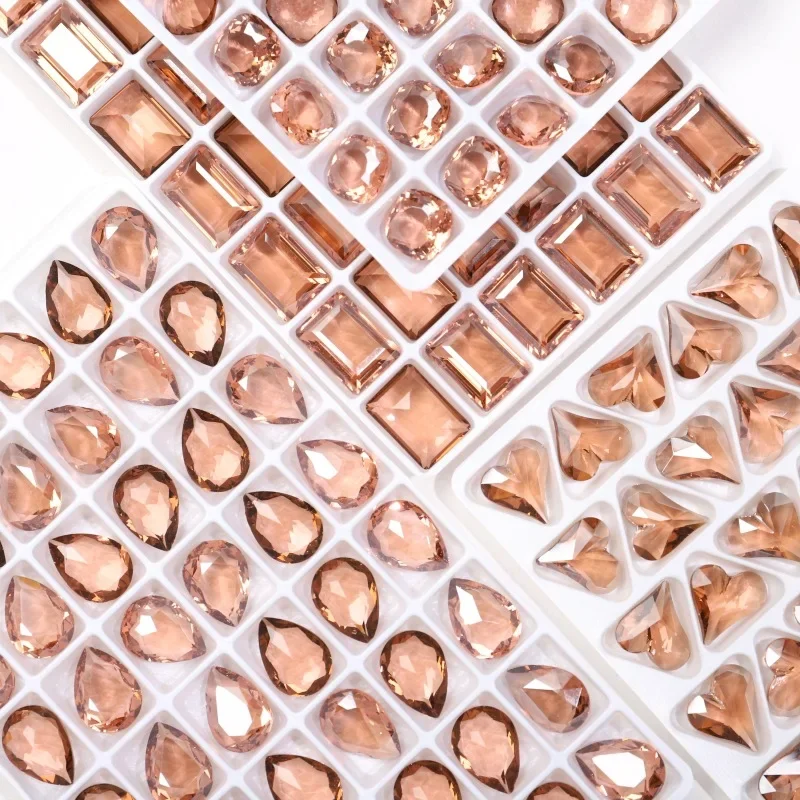 Осень/зима дизайн ногтей с бриллиантами Maillard Coco коричневый квадратный