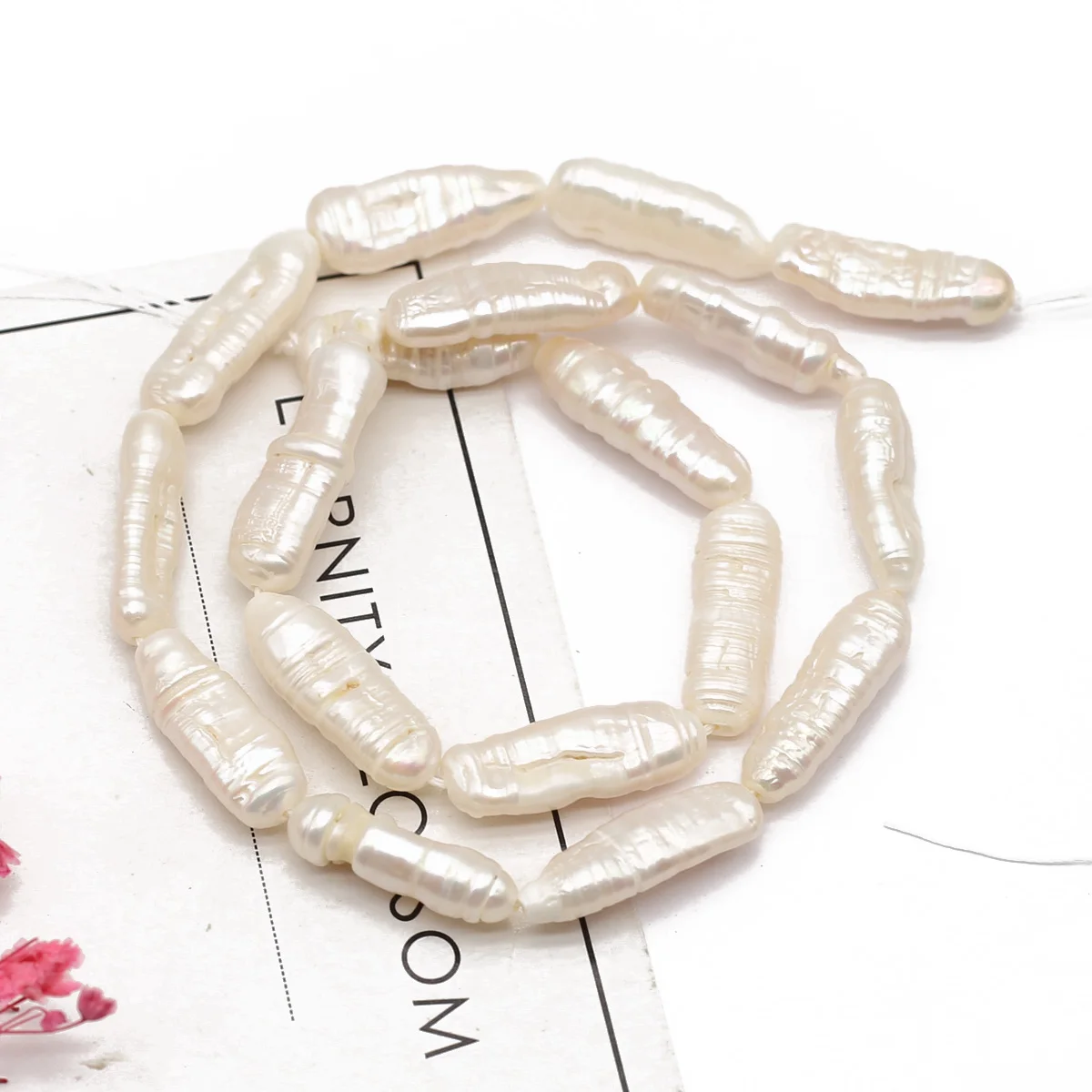 

Natural Freshwater Cultured Pearl Beads Irregular Baroque Biwa Pearl for Jewelry Making Necklace Bracelet Earrings