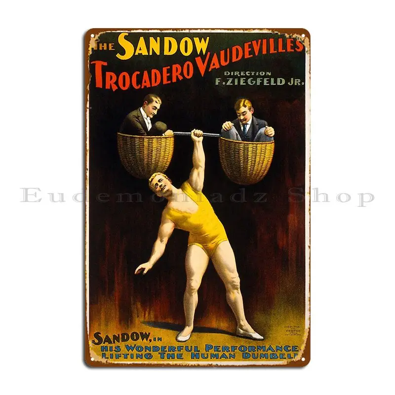 Цирковой Сингмен винтажная металлическая табличка плакат настенный декор