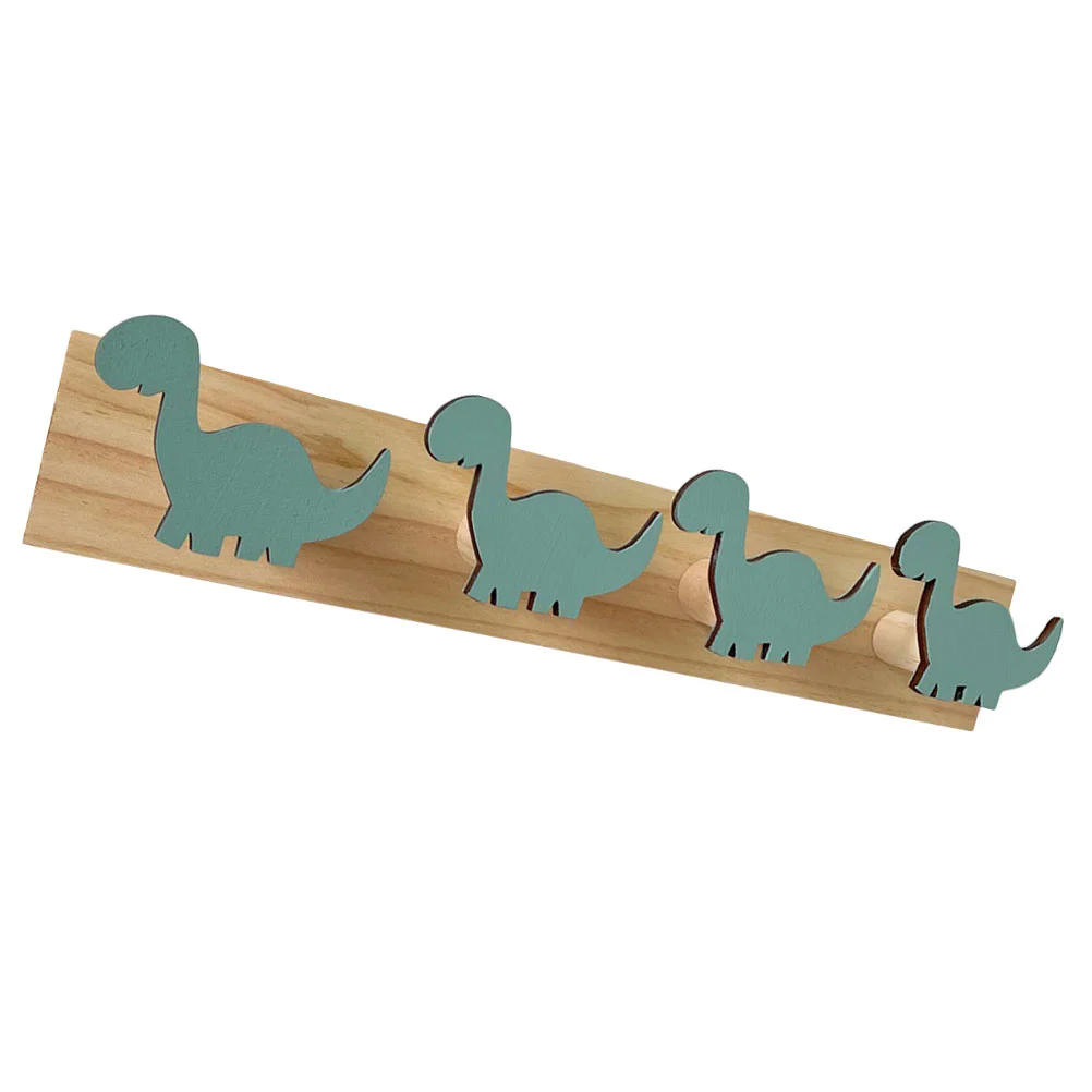 

Dinosaur Hook Entryway Hooks Towel Storage Household Coat Bathroom Wooden Cartoon Wall