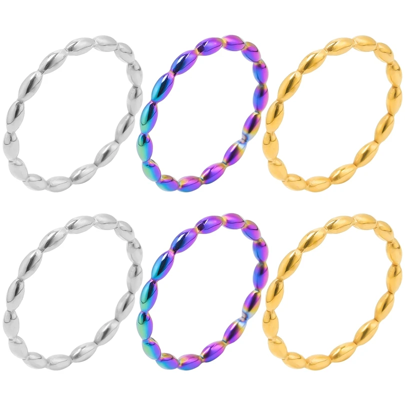 Модное кольцо из титановой нержавеющей стали 316L для женщин и мужчин аксессуары