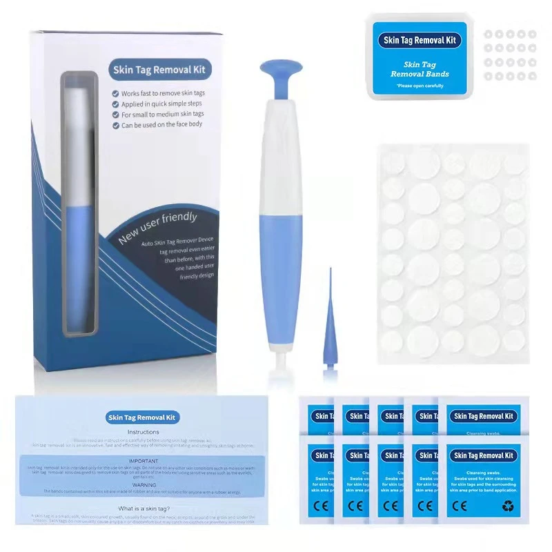 

Lescolton Auto Skin Tag Remover Kit Painless Wart Removal Patch Device Mushroom Cookies Tag Tool for Face Neck Finger and Body